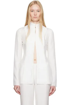 Colleen Allen White Silk Slip Blouse