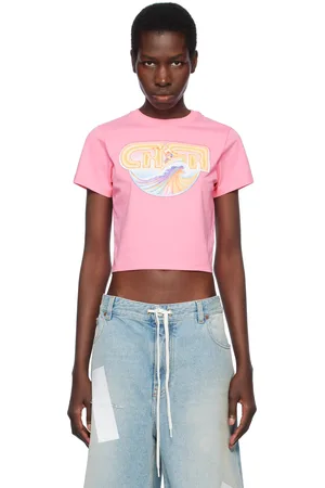 Casablanca Pink Cropped T-shirt