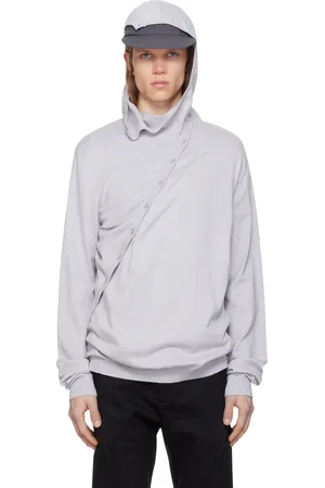 Post Archive Faction PAF Gray 8.0 Knit Center Hoodie