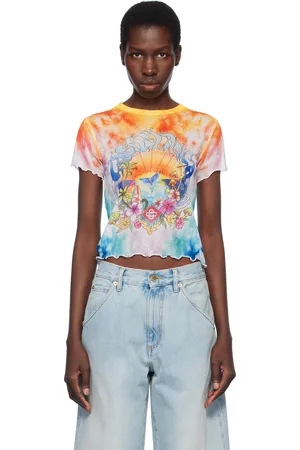 Casablanca Multicolor Tie Dye Mesh T-shirt