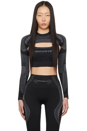 MISBHV Black Jacquard Sport Bra