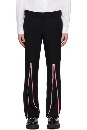 Comme des Garçons & Pink Thick Gabardine Zip Trousers