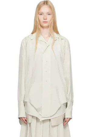 Maison Margiela Beige Dropped Hem Shirt