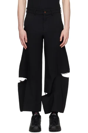Comme des Garçons Black Thick Gabardine Trousers