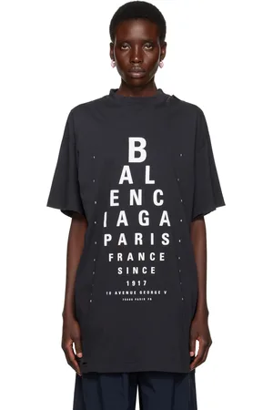 Balenciaga Black Optical Oversized T-shirt
