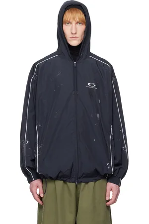 Balenciaga Navy Painter Track Jacket