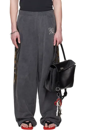 Balenciaga Gray Tacky Gold Baggy Sweatpants