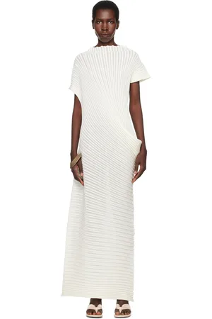 Issey Miyake SSENSE Exclusive Bridal Capsule Stream Maxi Dress