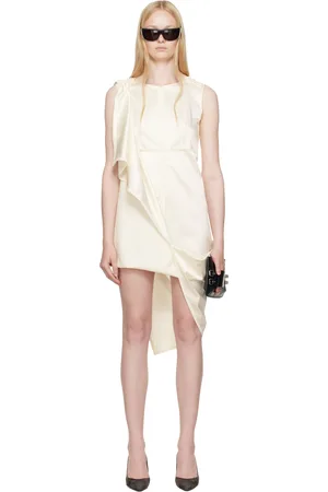 Maison Margiela Off-White Longline Maxi Dress