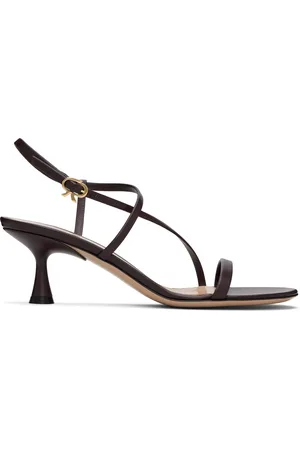 Gianvito Rossi Brown Strappy 55 Heeled Sandals