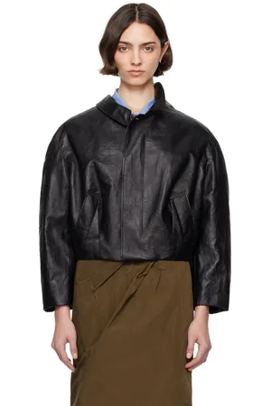 Bally Black Coated Leather Jacket