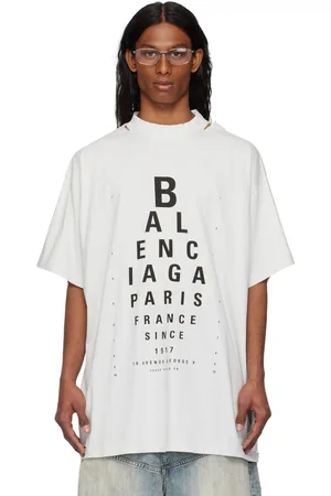 Balenciaga Off-White Optical Oversized T-shirt