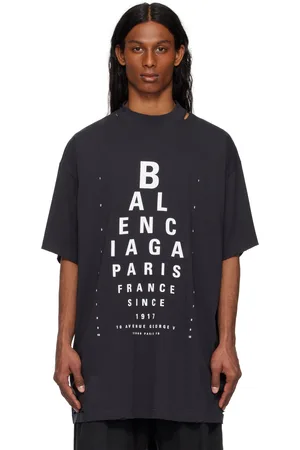 Balenciaga Black Optical Oversized T-shirt