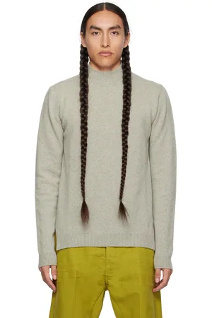 Rick Owens Gray Rib Turtleneck