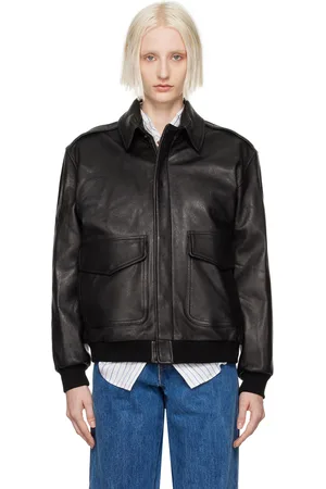 HOMMEGIRLS Oversized Leather Bomber Jacket