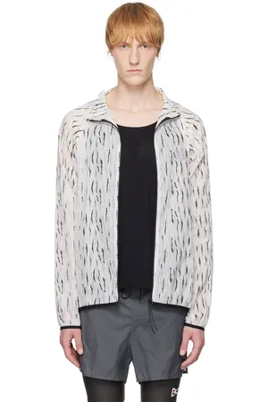 OVER OVER White & Black Taffeta Jacket