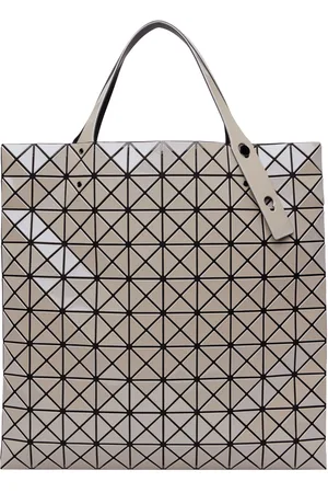 Issey Miyake Gray Prism Metallic Tote