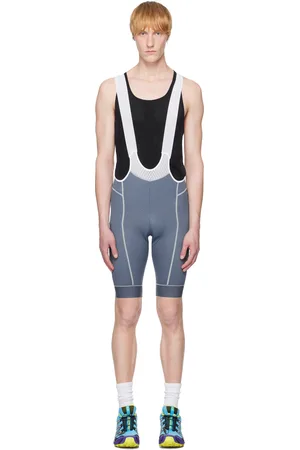 Pas Normal Studios Blue & White Mechanism Bib Shorts