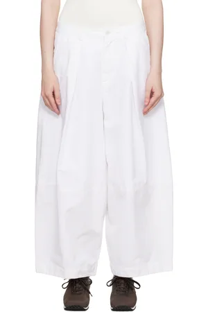 YMC White Deadbeat Trousers