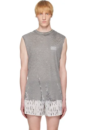 OVER OVER Gray Easy Collagenic Tank Top