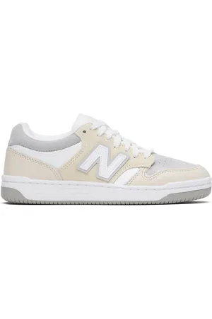 New Balance White & Beige 480 Sneakers