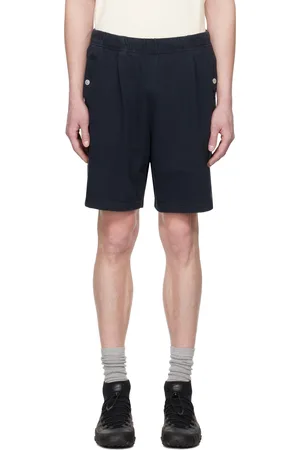 Stone Island Navy Felpa Bermuda Shorts