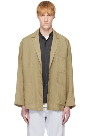 YLÈVE Khaki Linen Blazer