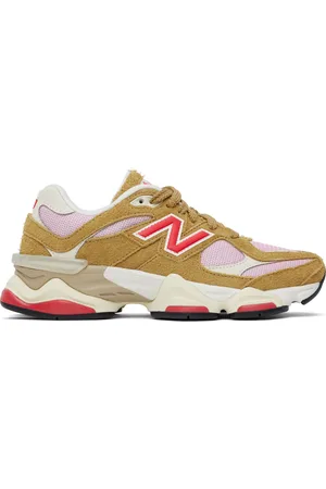 New Balance Tan & Pink 9060 Sneakers