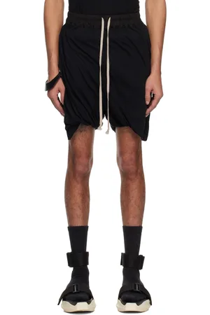 Rick Owens Black Hollywood DBL Long Boxers Shorts
