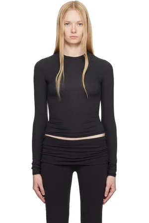 SKIMS Black Fits Everybody Long Sleeve T-shirt