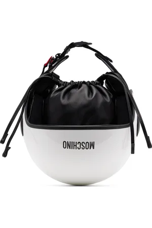 Moschino White Helmet Bag