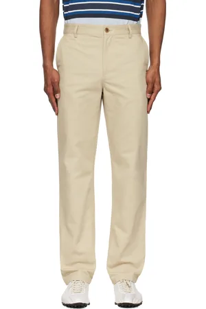 Maison Kitsuné Beige Casual Chino Trousers