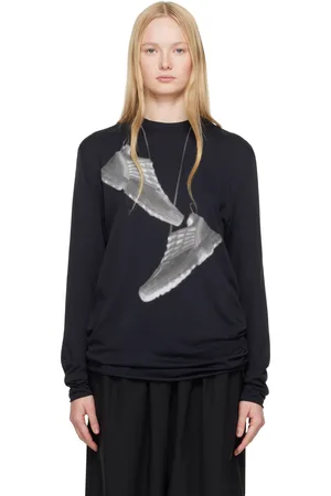 Maison Margiela Black Salomon Edition Sneaker Print Sport T-shirt
