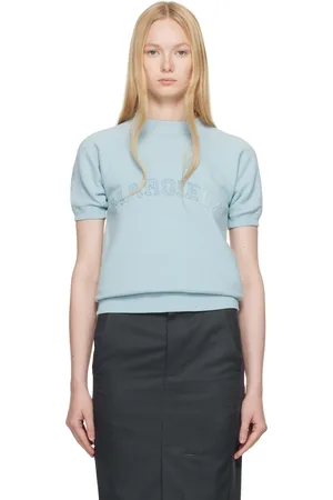 Maison Margiela Blue Short Sleeve Sweatshirt