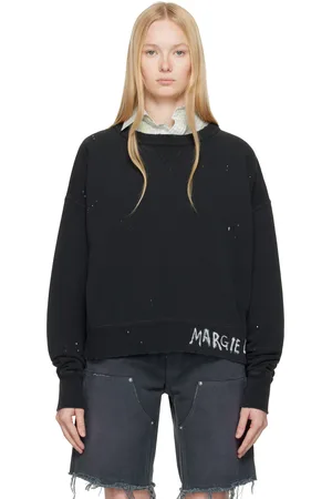 Maison Margiela Black Graffiti Logo Sweatshirt