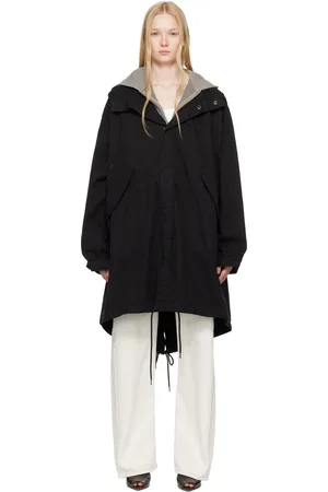 Maison Margiela Black Light Canvas Coat