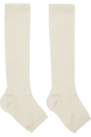 Swedish Stockings SSENSE Exclusive Off-White Long Toeless Socks