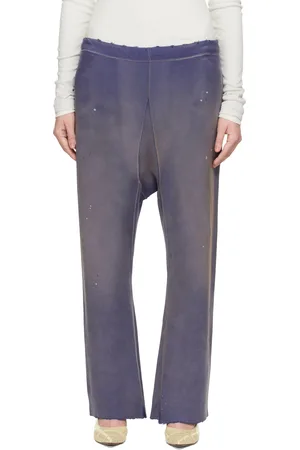 Maison Margiela Blue Distressed Lounge Pants