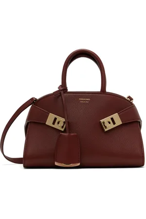 Salvatore Ferragamo Burgundy Hug XS Bag