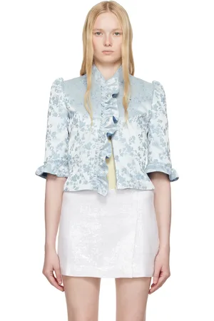 COPERNI Jacquard Slim-Fit Pleated Jacket