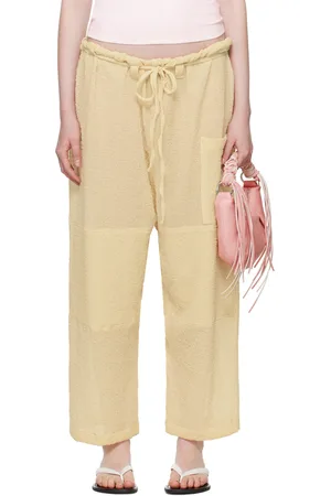 Gil Rodriguez Yellow Crinkle Lou Lounge Pants