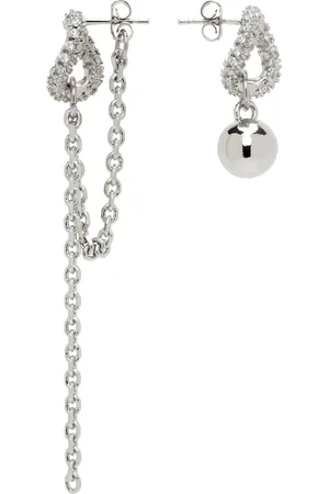 Justine Clenquet Silver Gordon Earrings