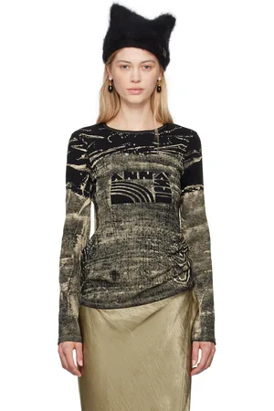 Anna Sui Black & Khaki Bleached 