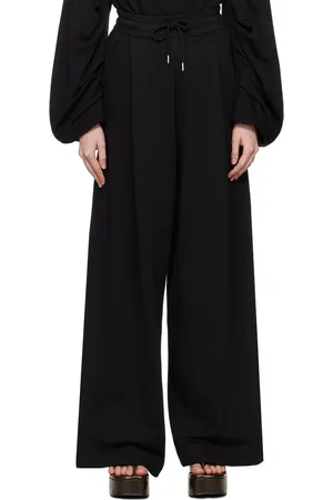 DRIES VAN NOTEN Black Loose Sweatpants