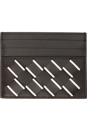 Bottega Veneta Brown Intrecciato Credit Card Holder