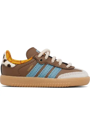 adidas Baby Brown Samba OG Elastic Lace Sneakers