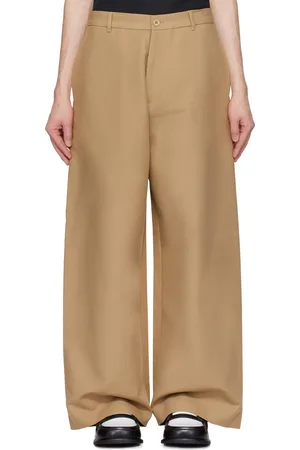 Acne Studios Beige Twill Trousers