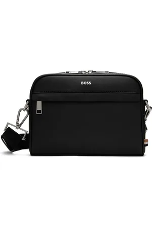 HUGO BOSS Black Saffiano Leather Bag