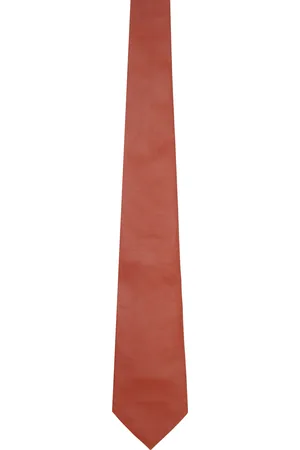 Bottega Veneta Brown Smooth Lambskin Tie
