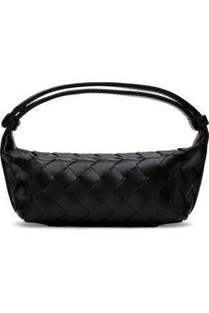 Bottega Veneta Black EW Wallace Bag